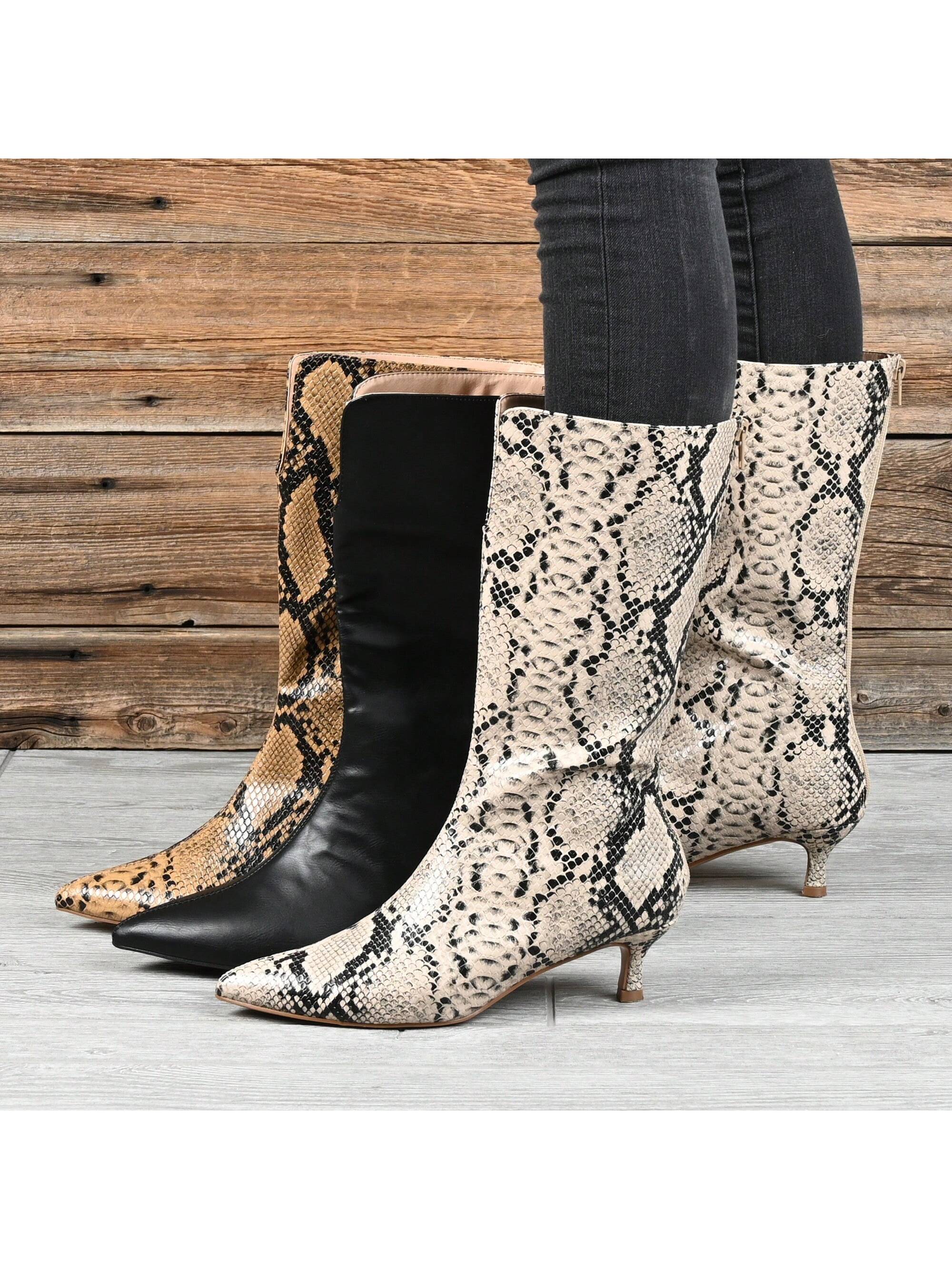 In Brown Women Mid-Calf Boots