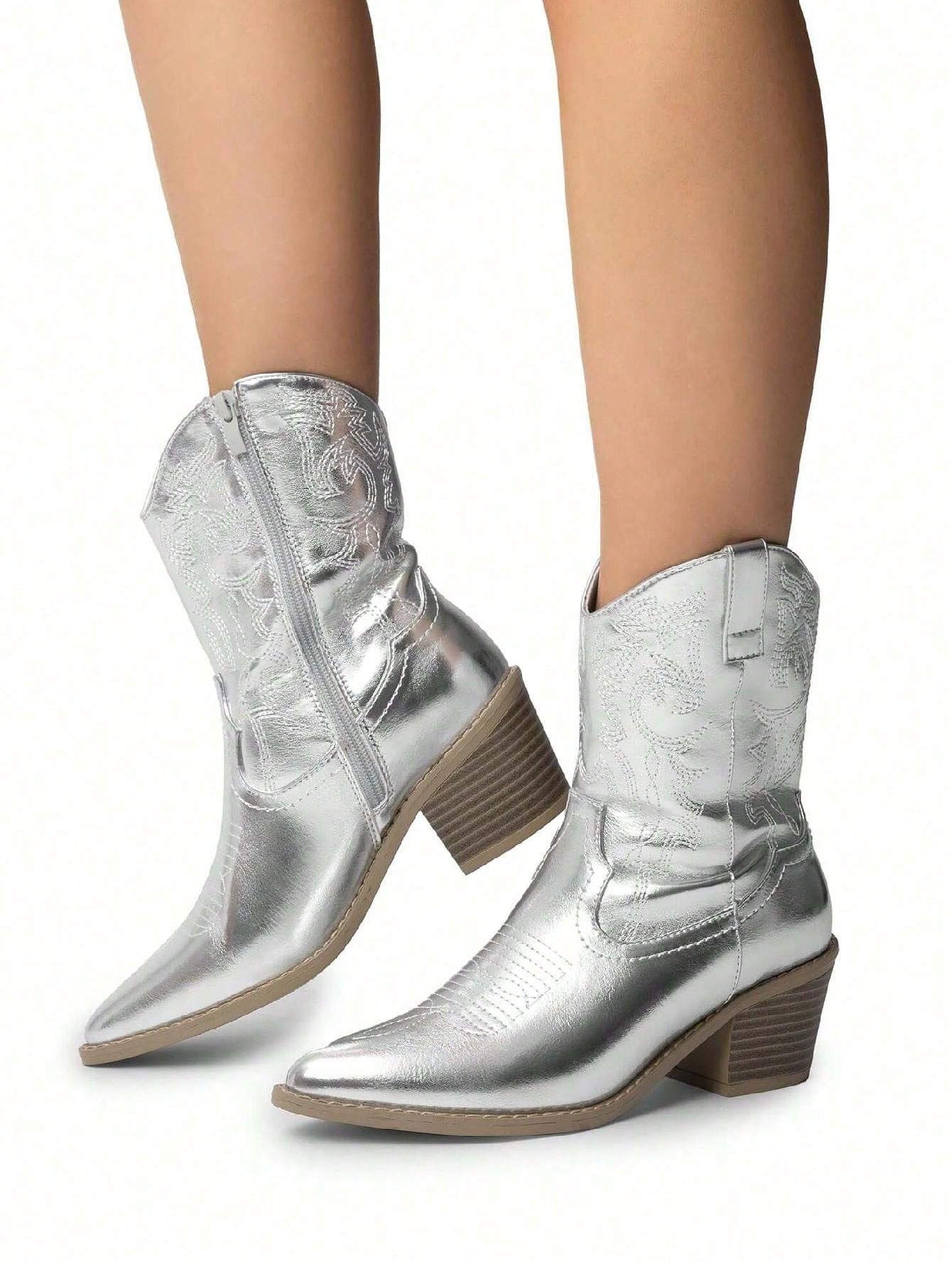 In Silver Women Ankle Boots & Booties