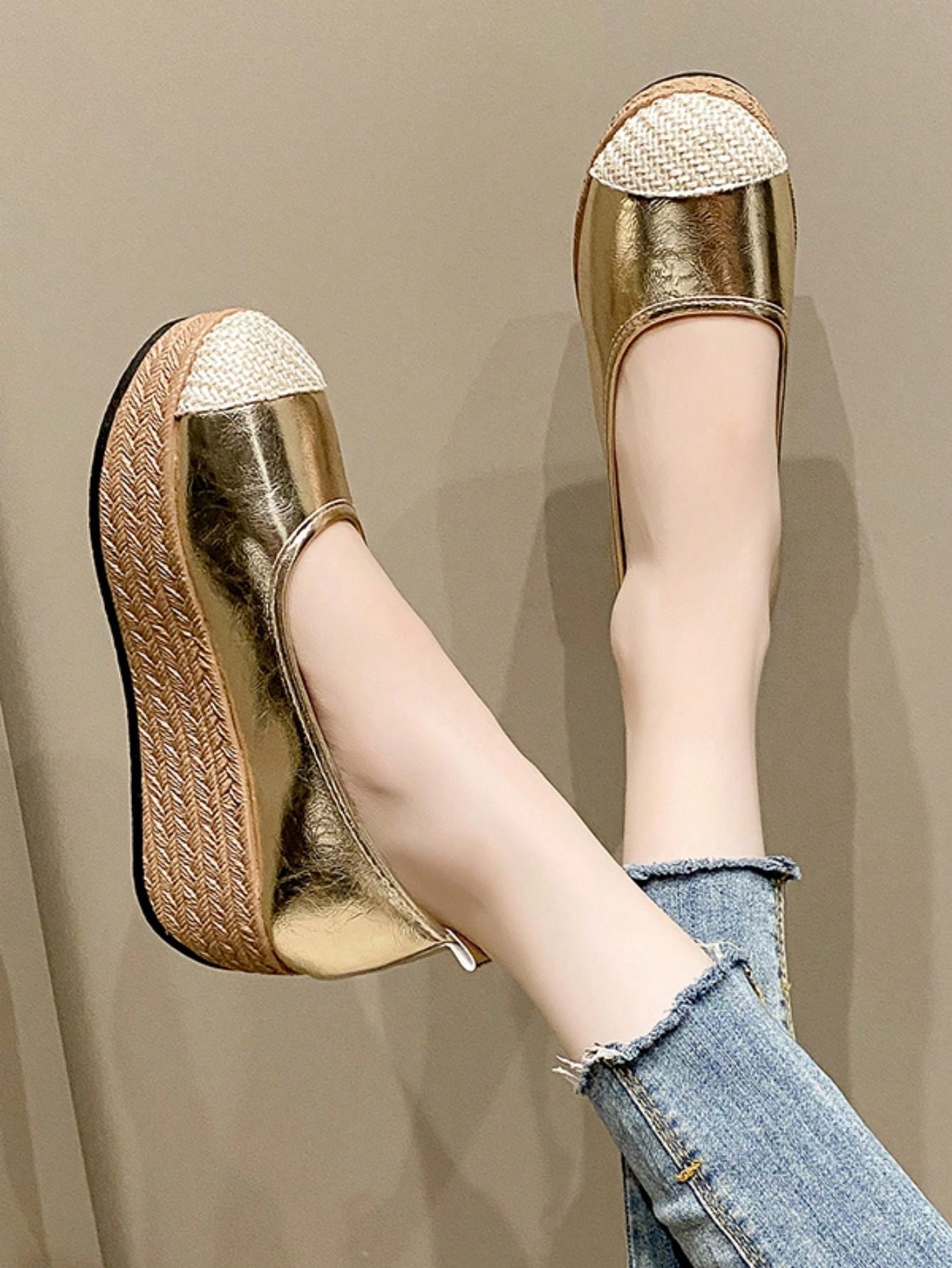 In Gold Women Wedges & Flatform