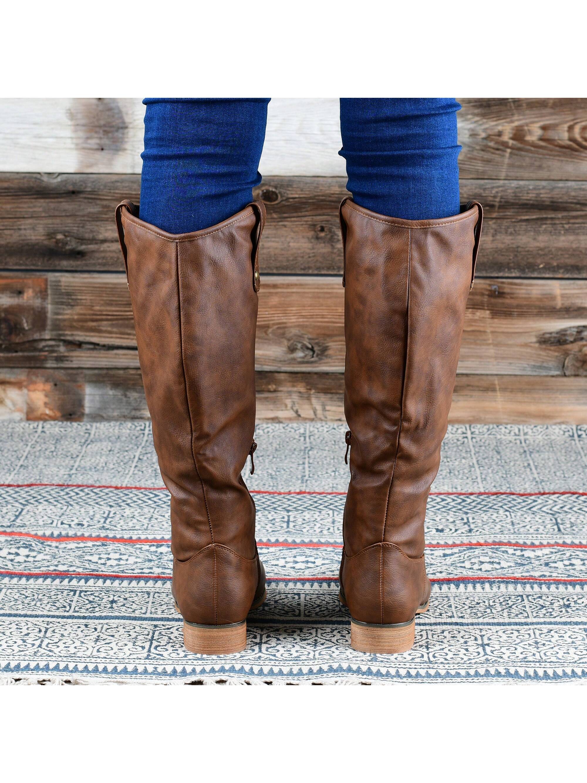 In Brown Women Knee-High Boots