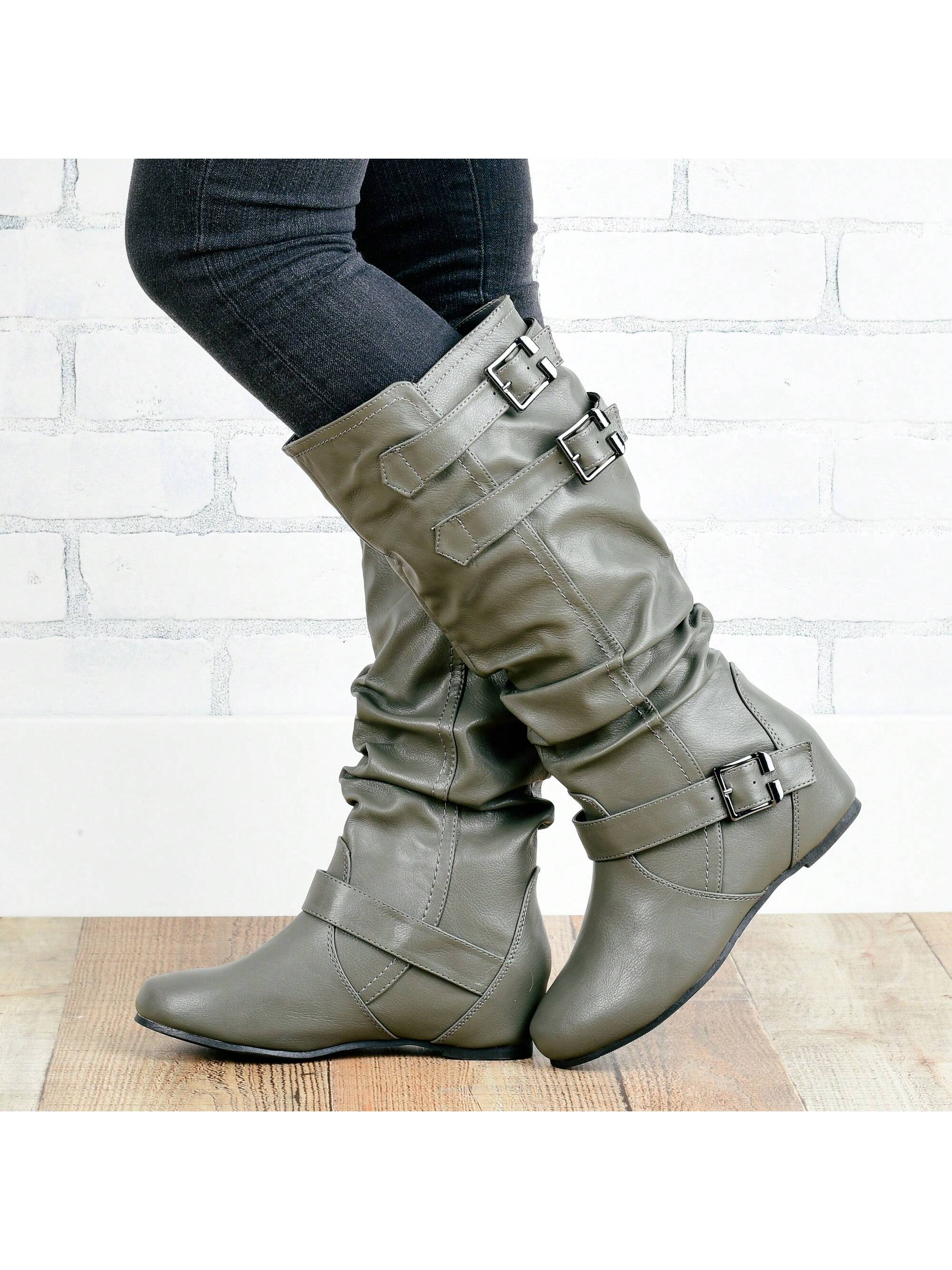 In Grey Women Fashion Boots