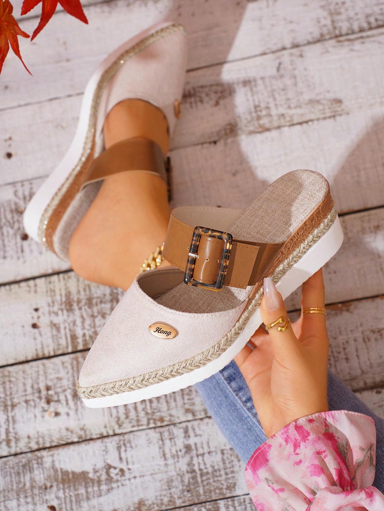 In Beige Women Wedges & Flatform