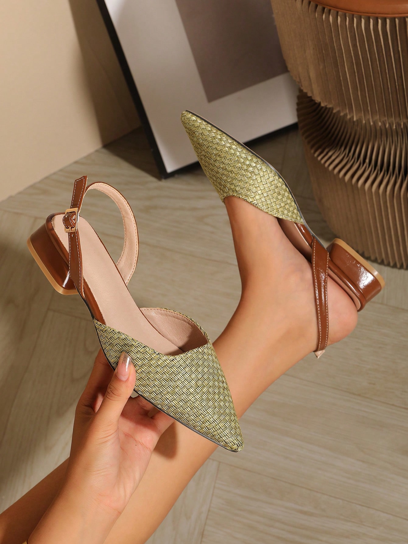 In Green Women Pumps