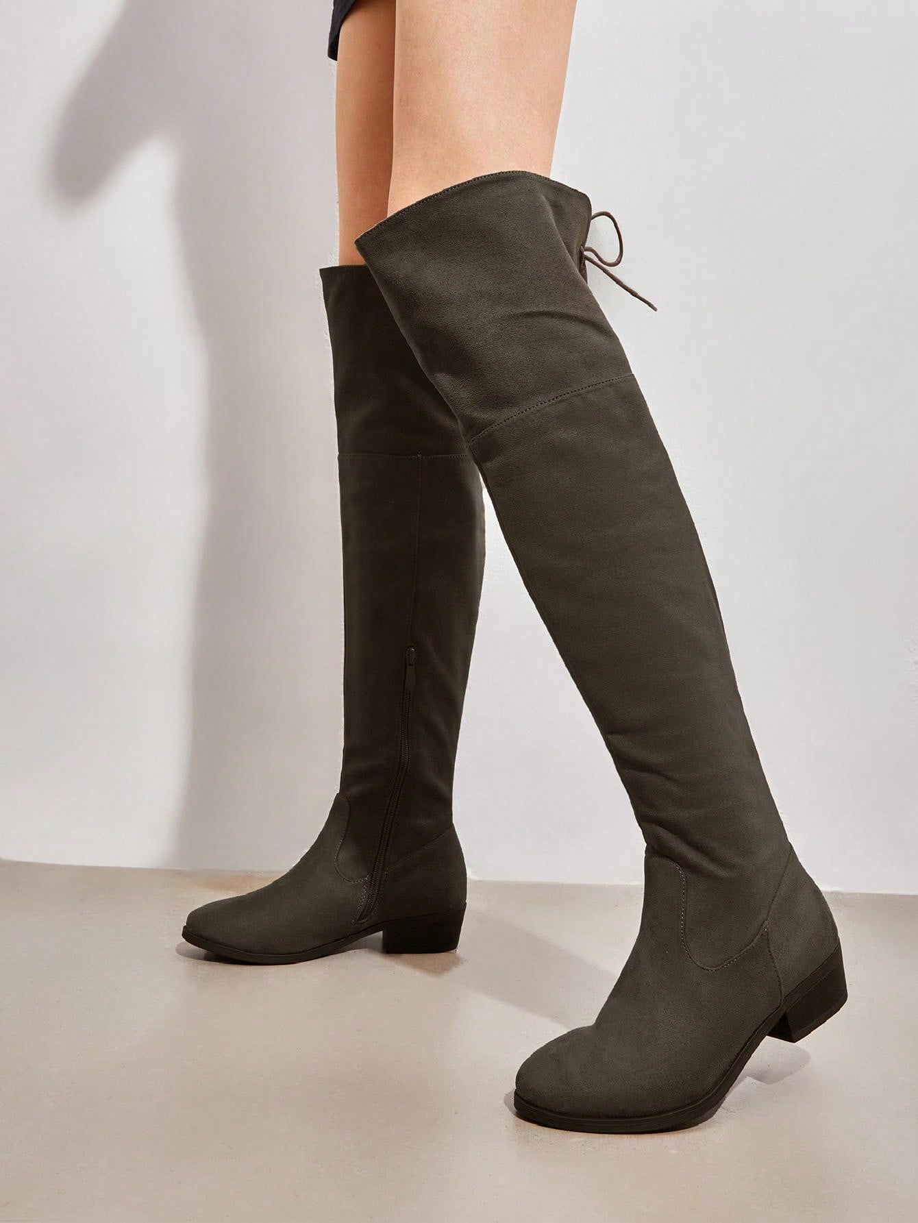 In Khaki Women Fashion Boots