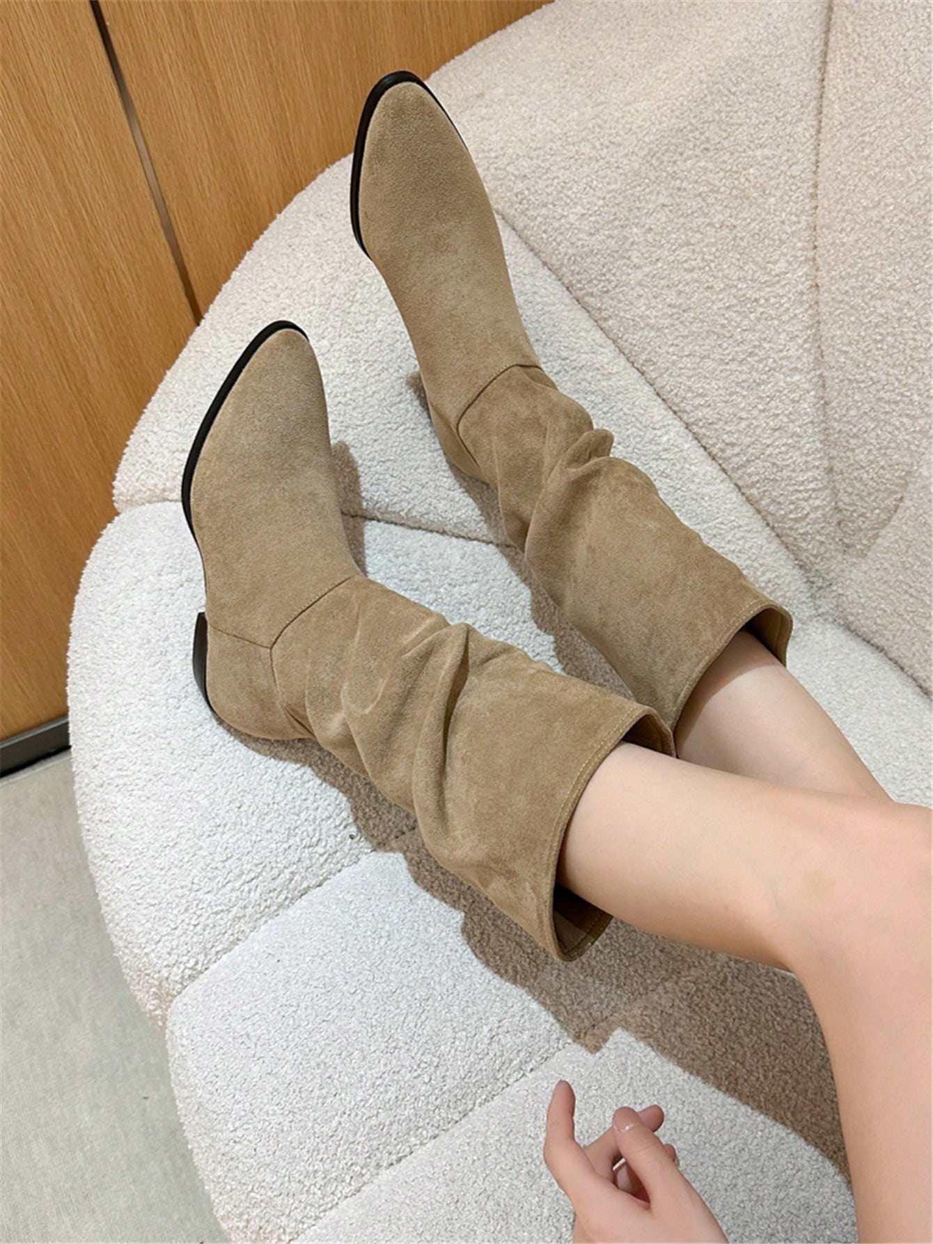 In Khaki Women Fashion Boots