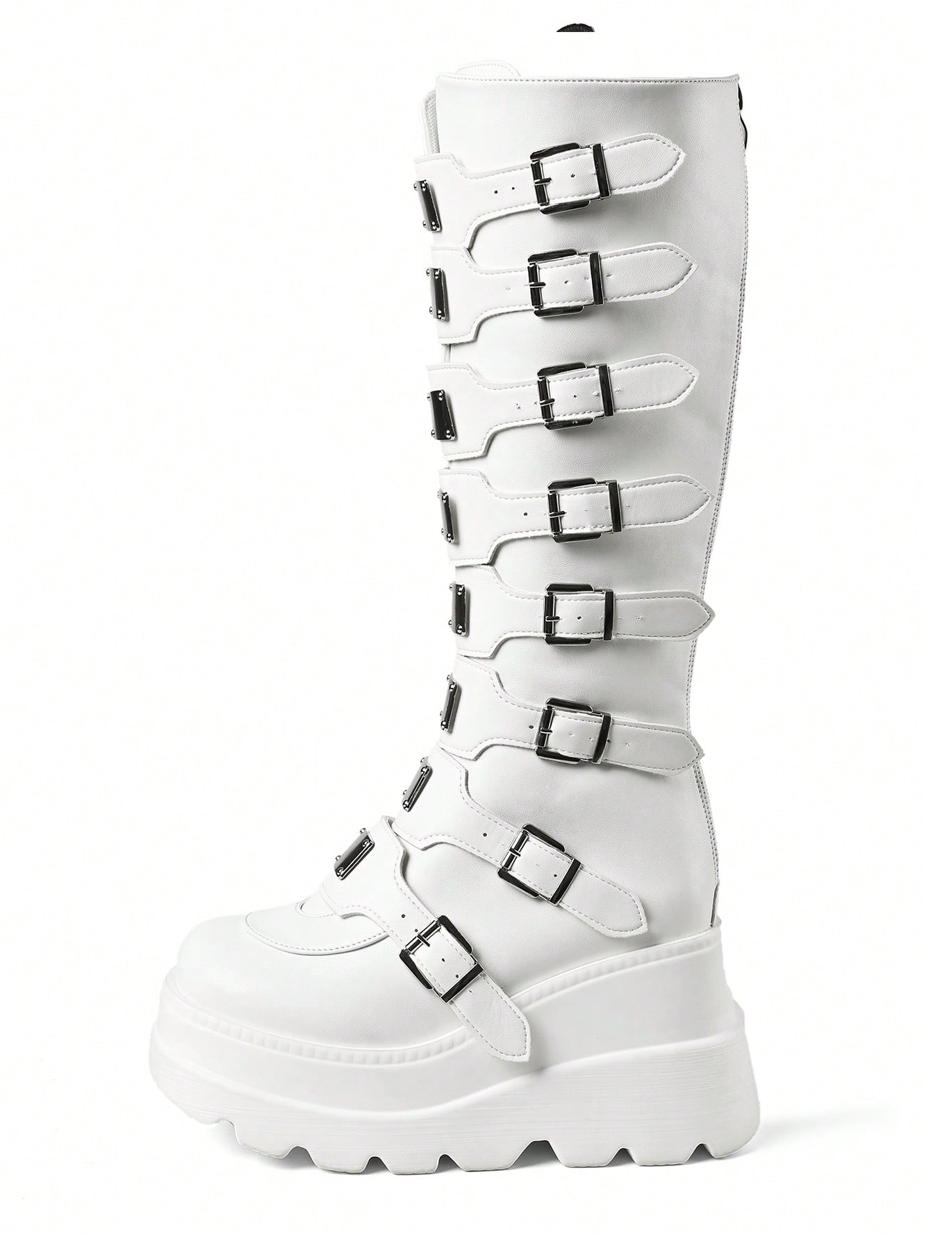 In White Women Knee-High Boots