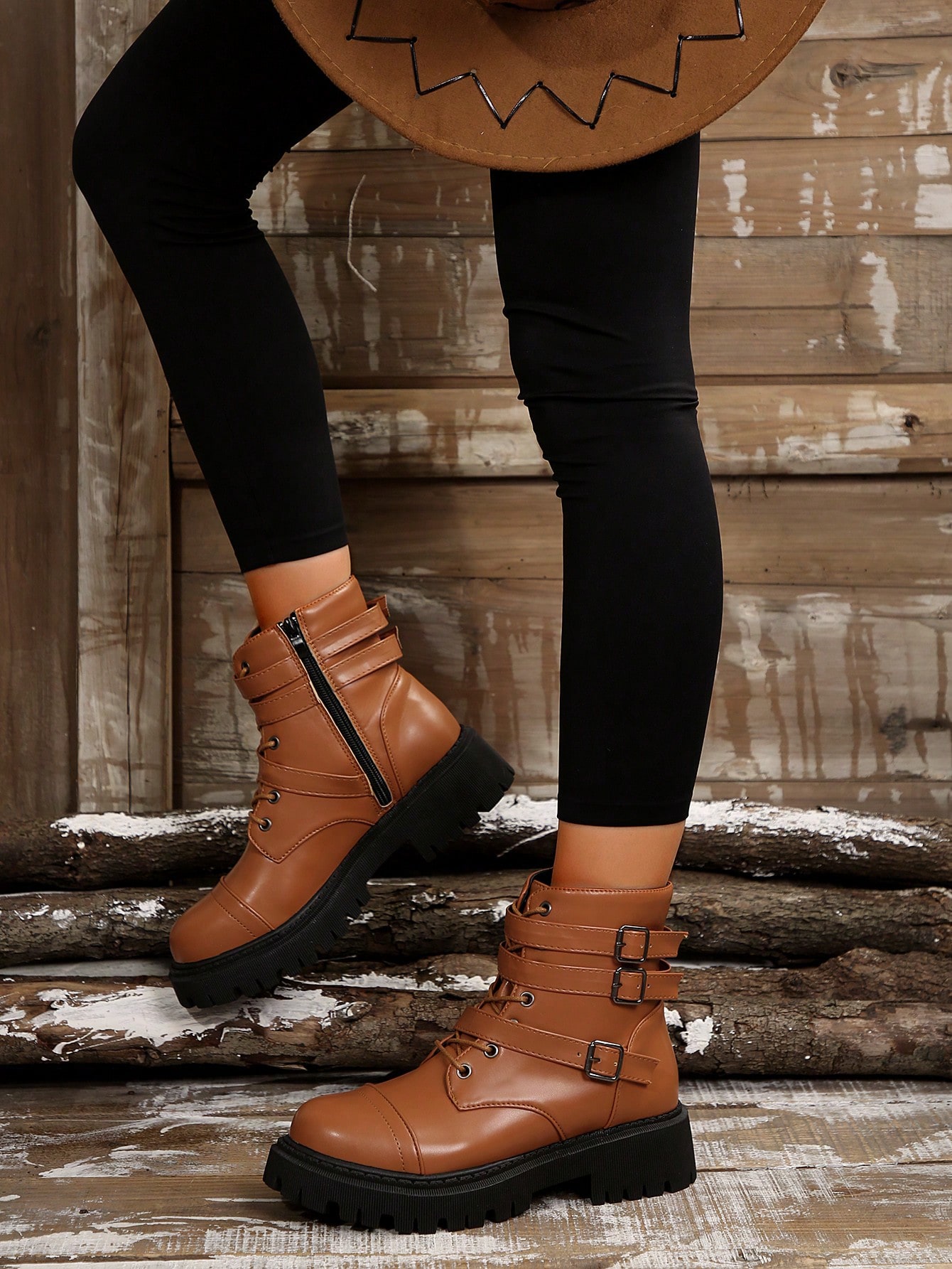 In Brown Women Mid-Calf Boots