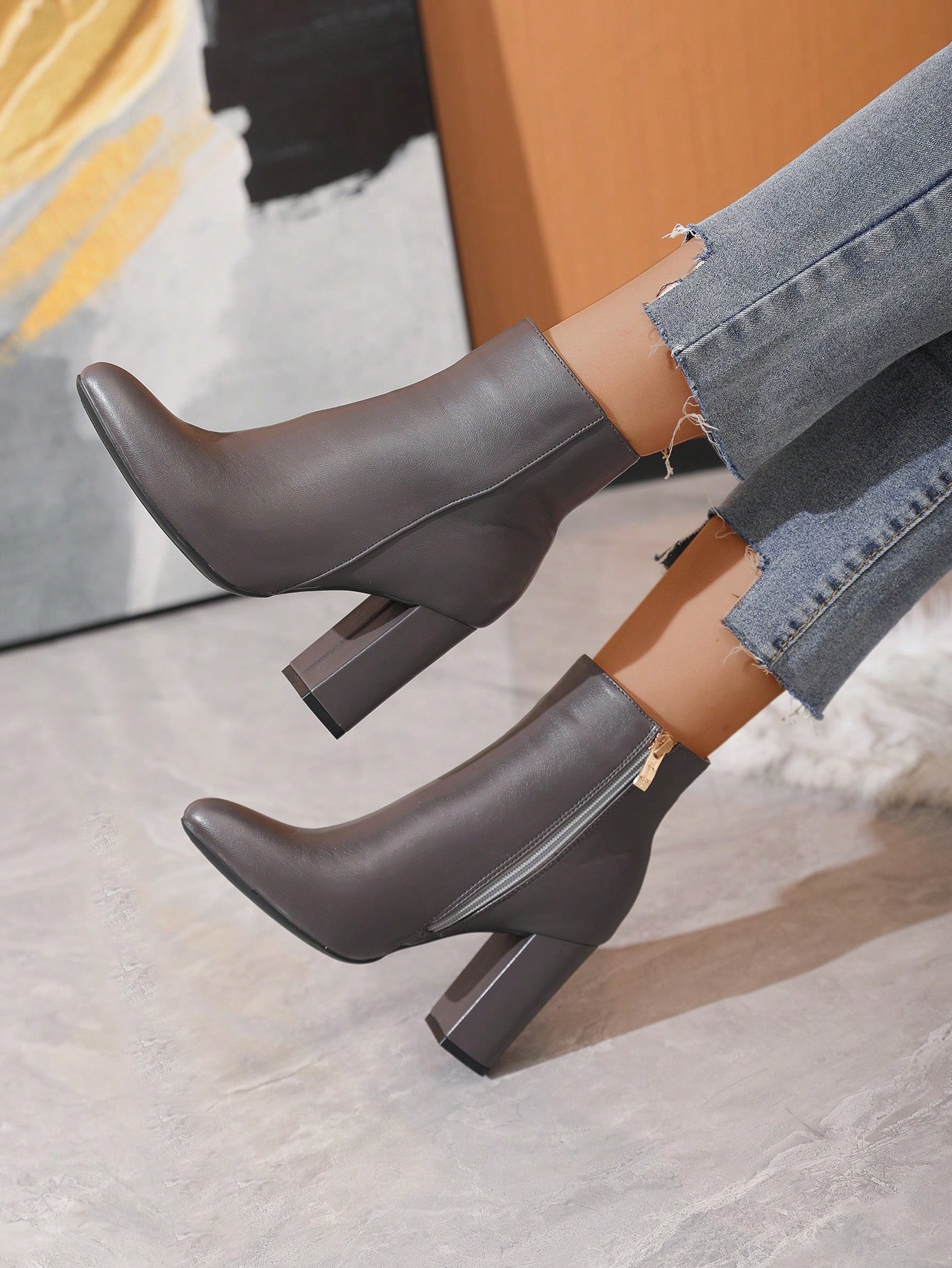 In Grey Women Ankle Boots & Booties