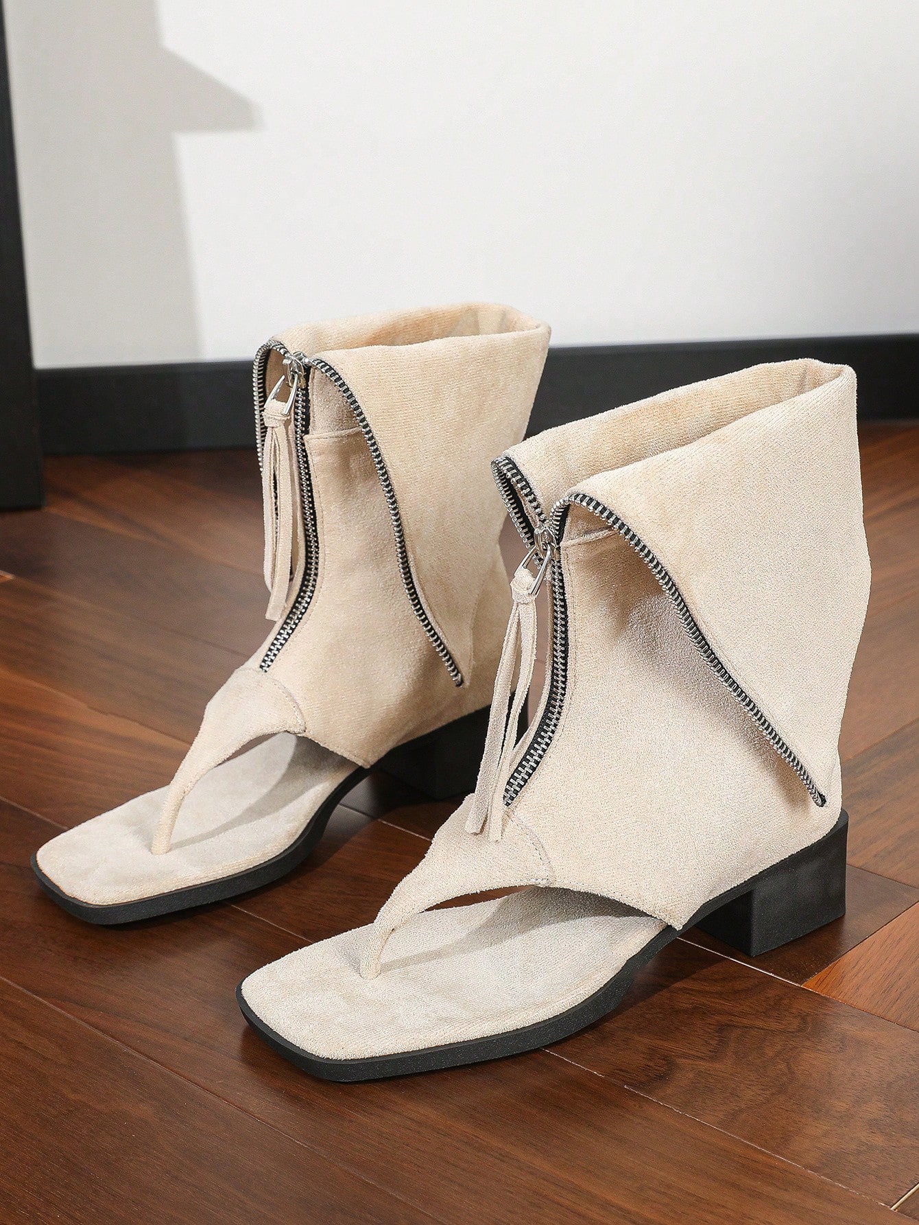 In Beige Women Fashion Boots