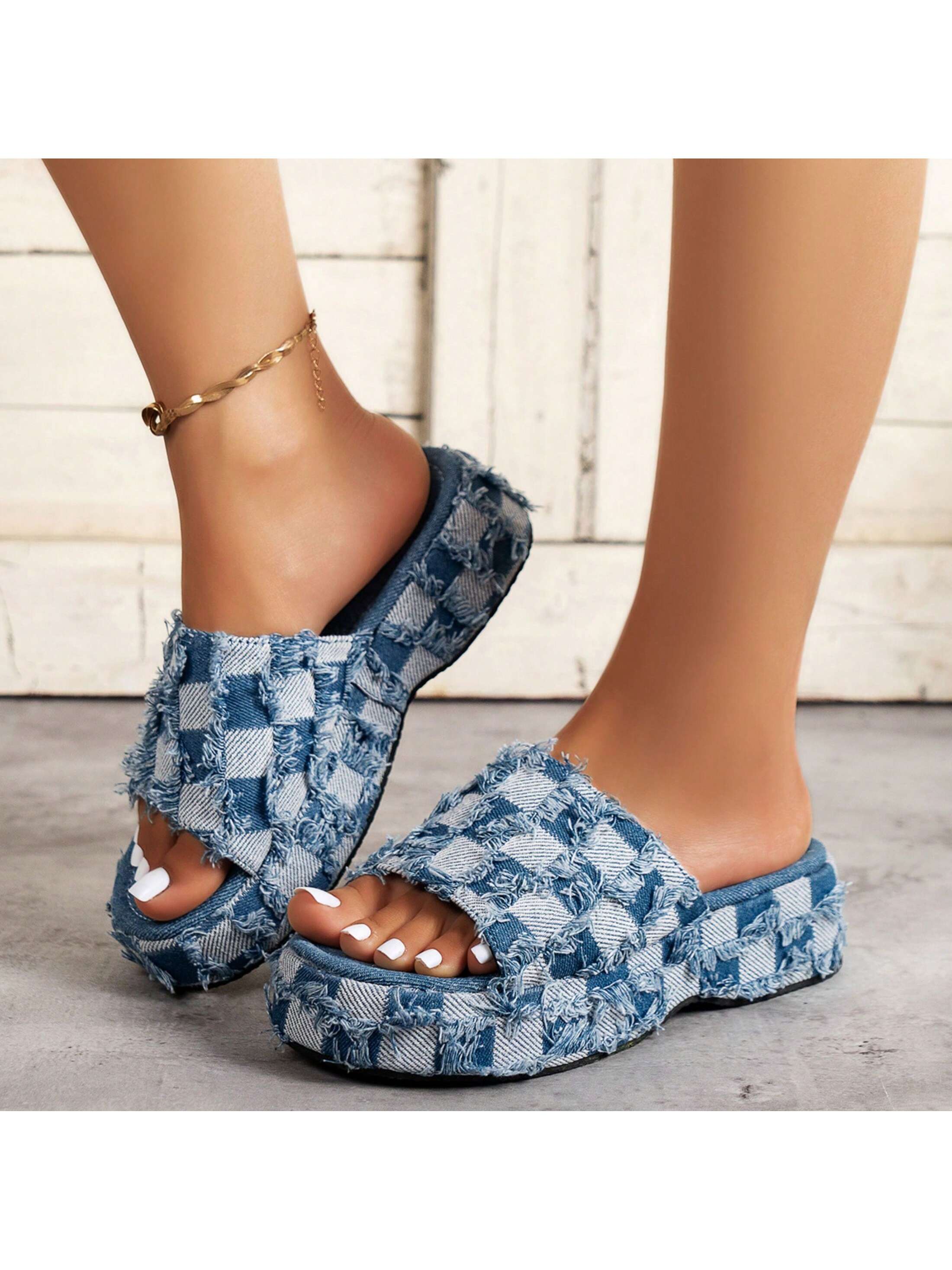 In Blue Women Platforms & Wedge Sandals