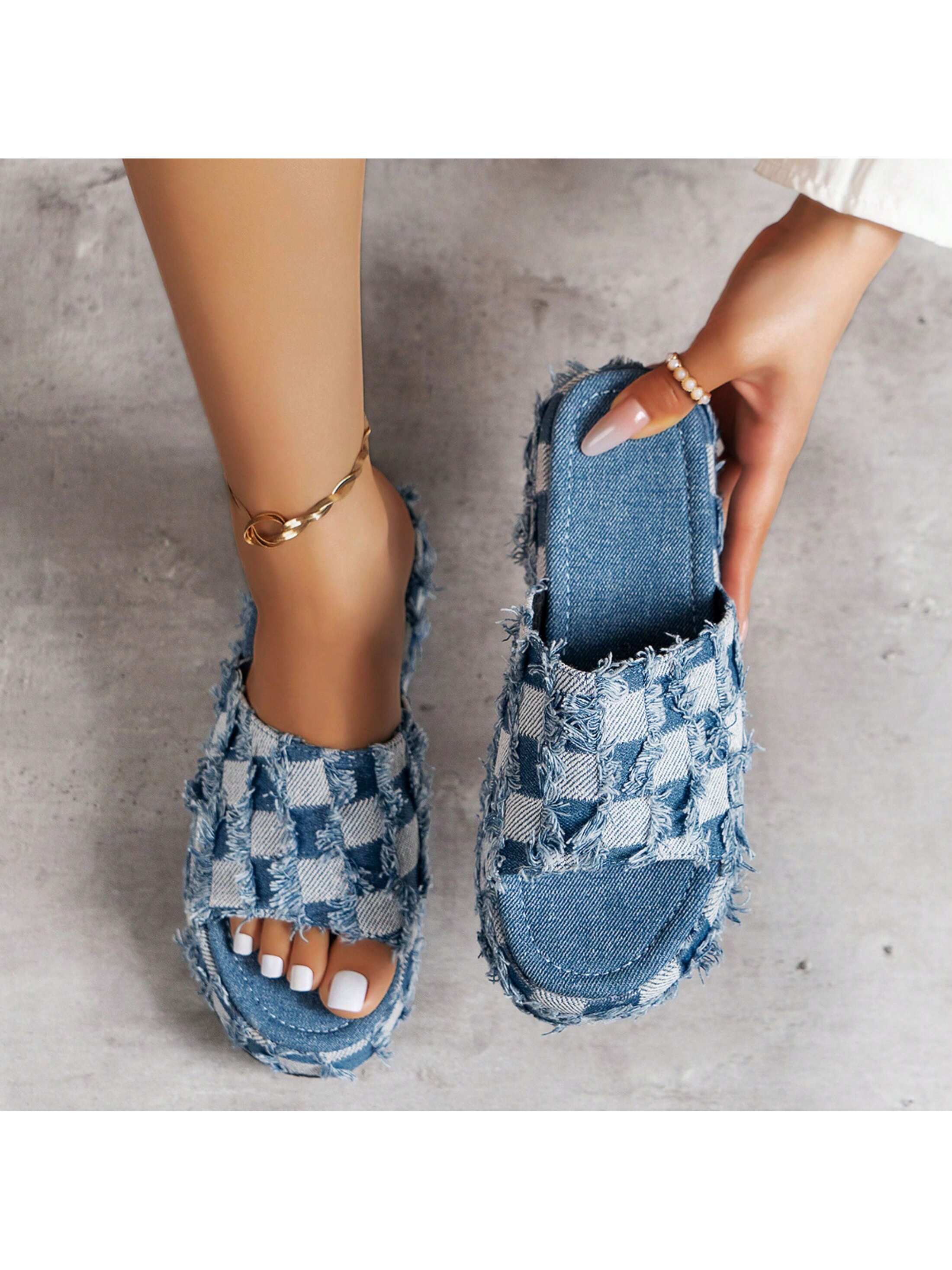 In Blue Women Platforms & Wedge Sandals