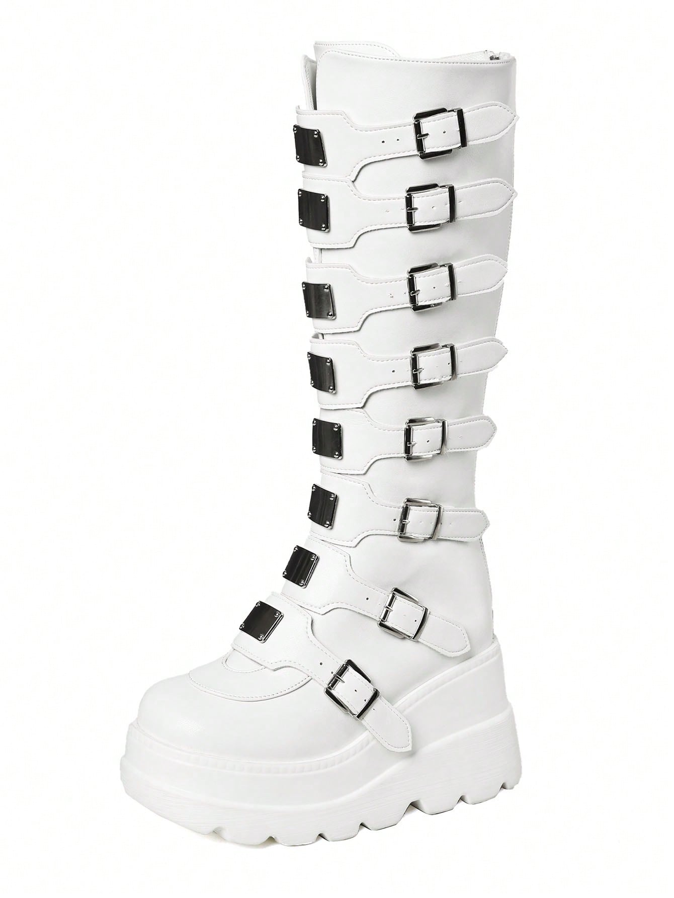 In White Women Knee-High Boots