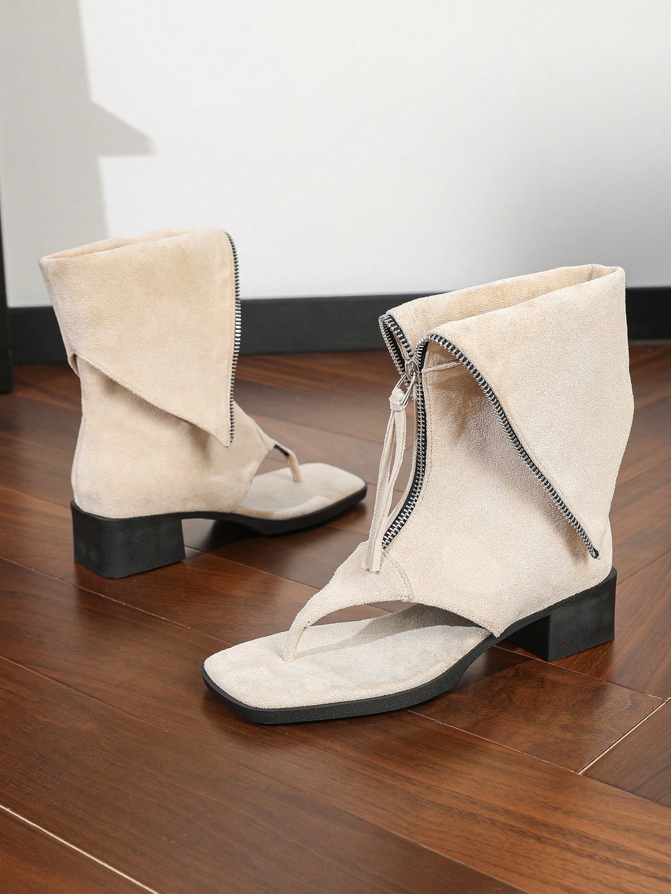 In Beige Women Fashion Boots