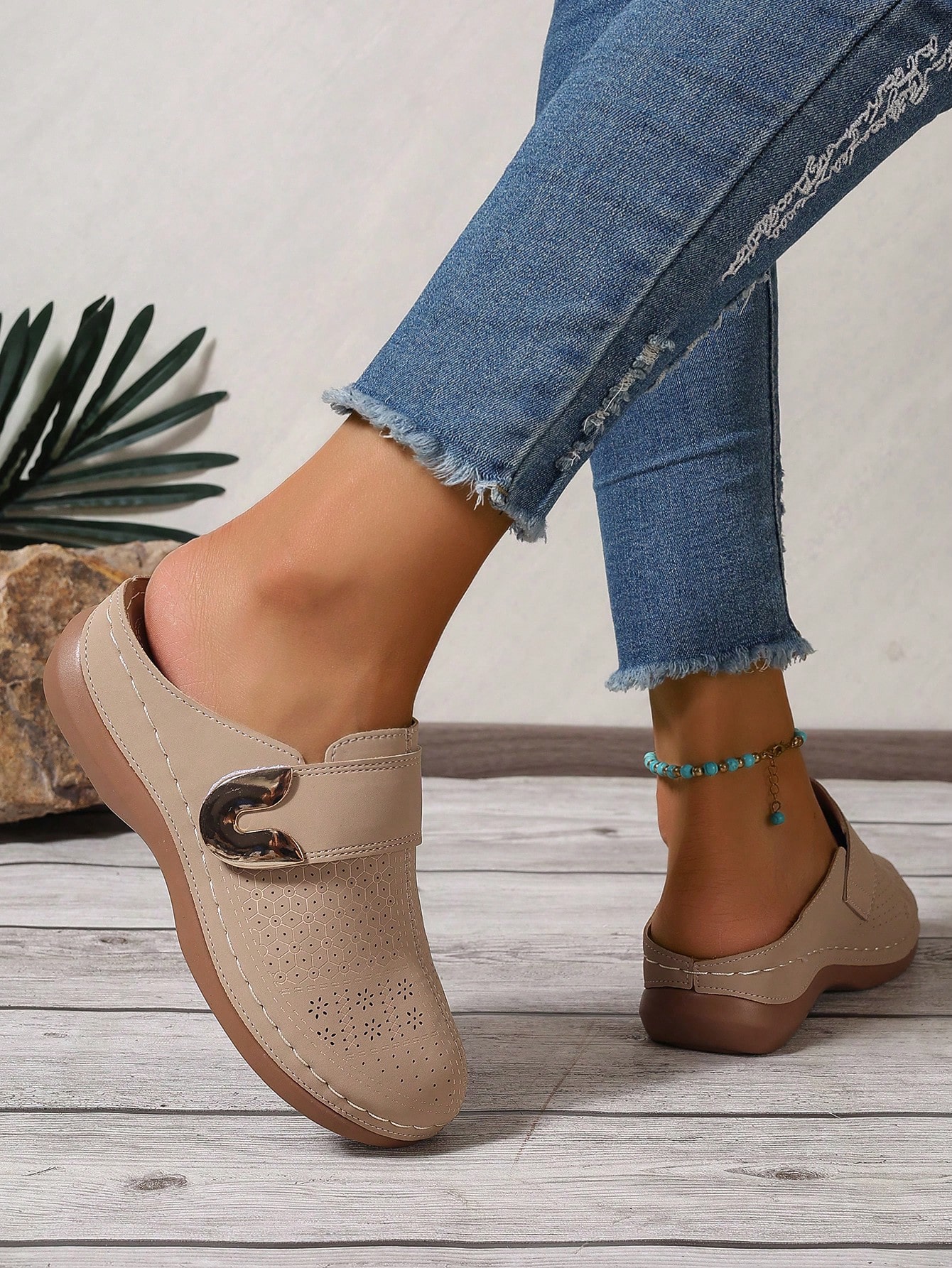 In Beige Women Wedges & Flatform