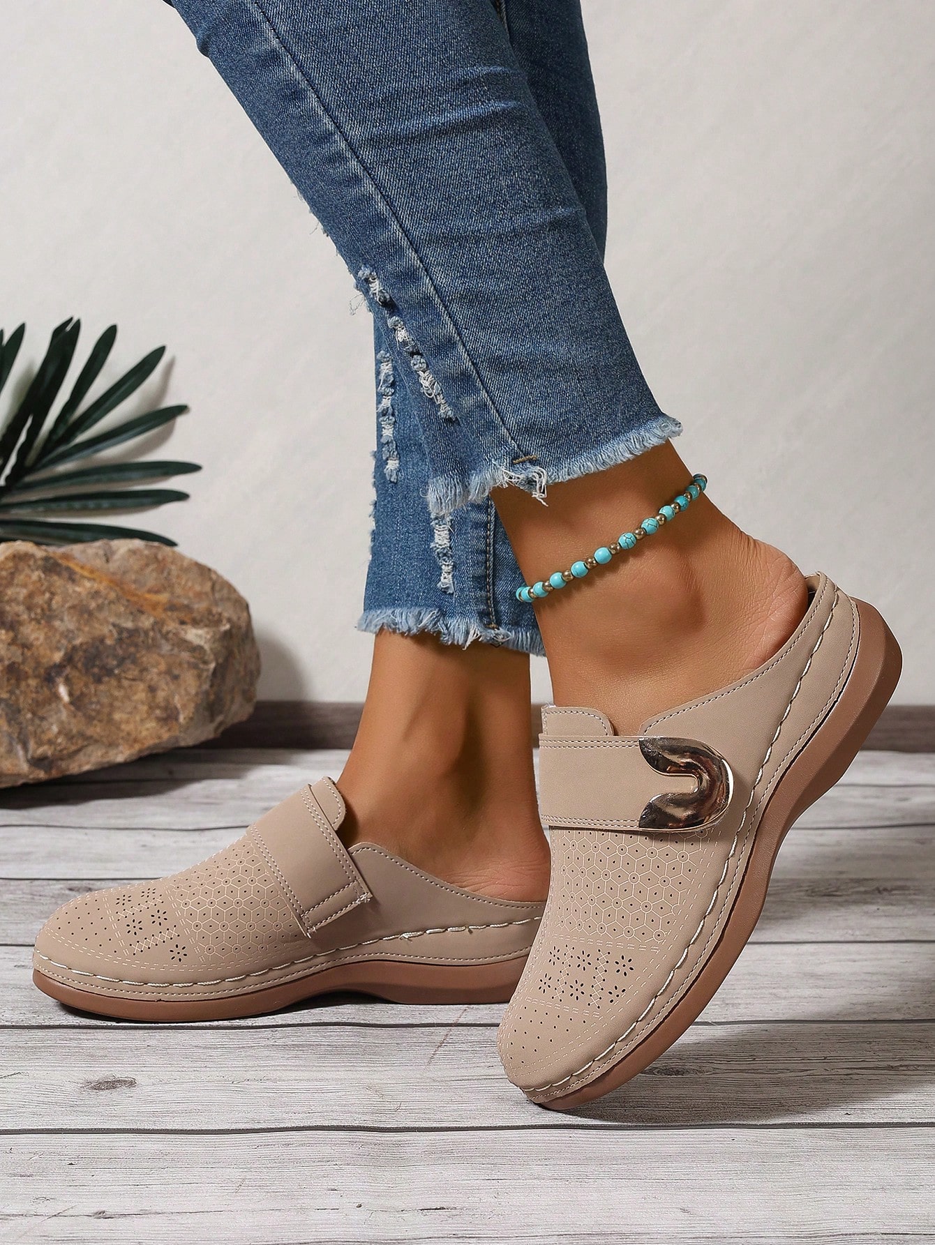 In Beige Women Wedges & Flatform