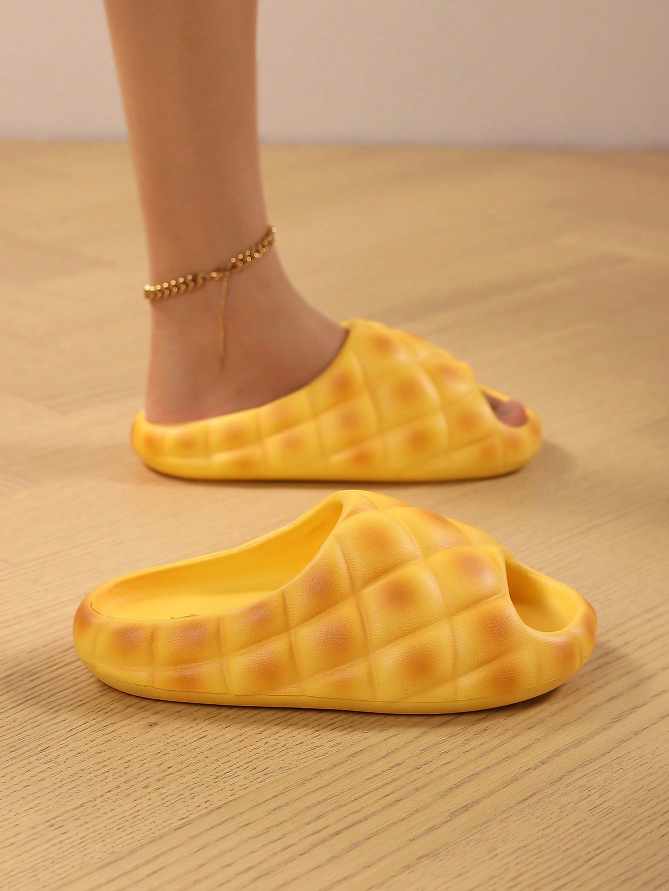 In Yellow Women Slippers