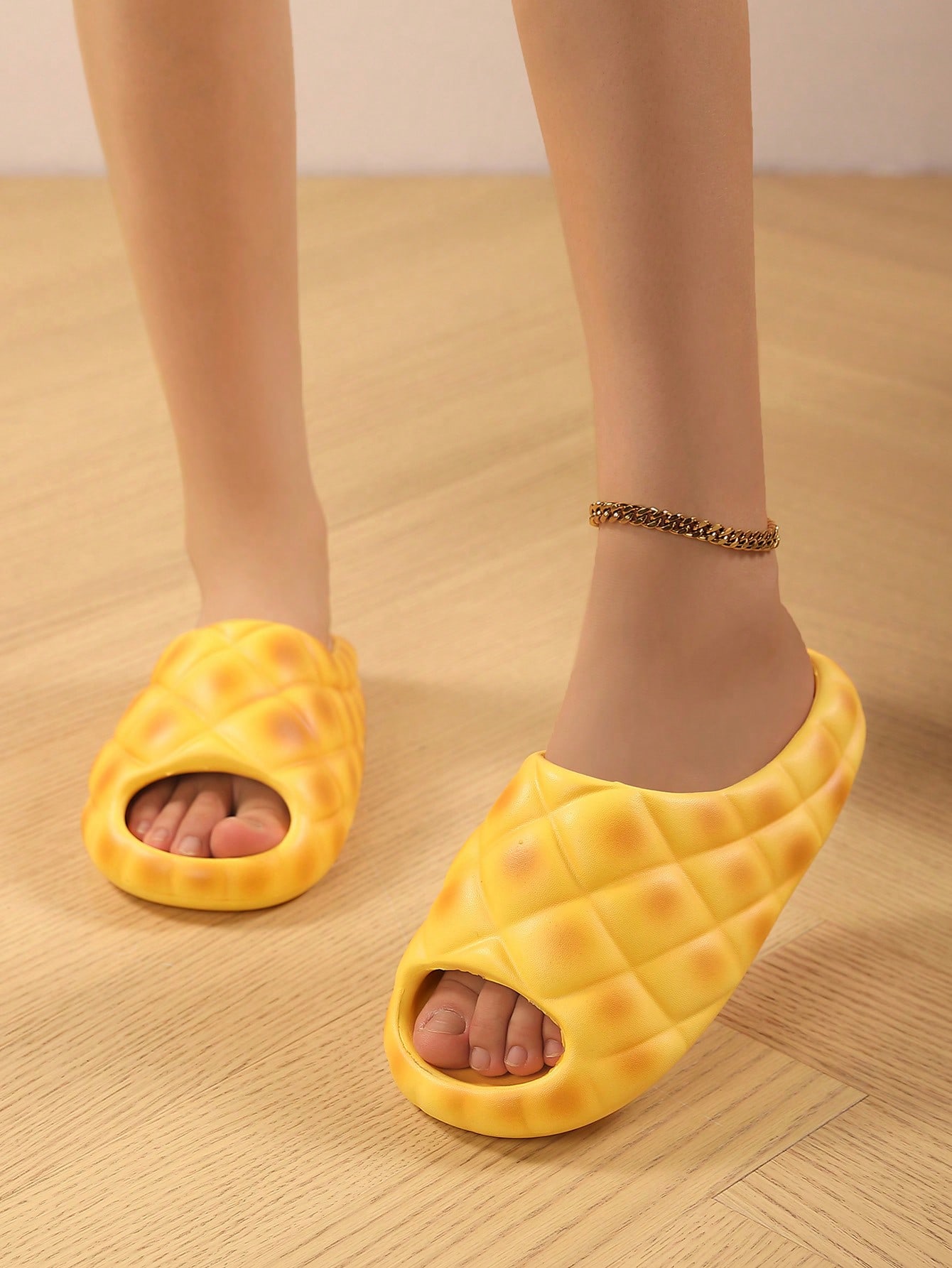 In Yellow Women Slippers