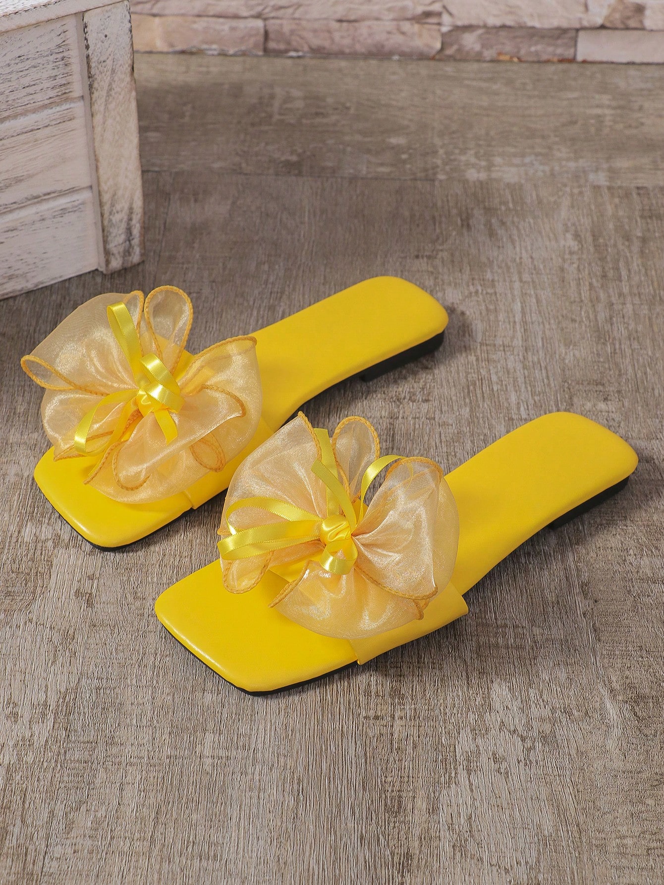 In Yellow Women Slippers