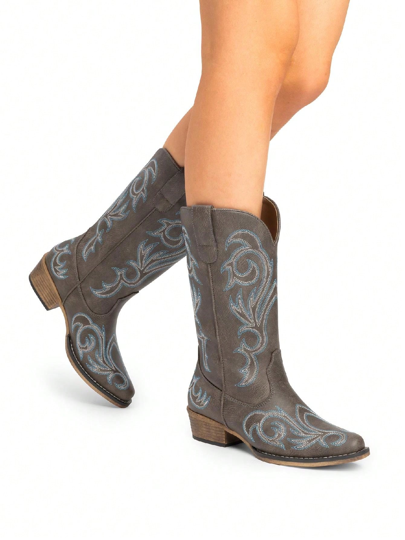 In Brown Women Mid-Calf Boots