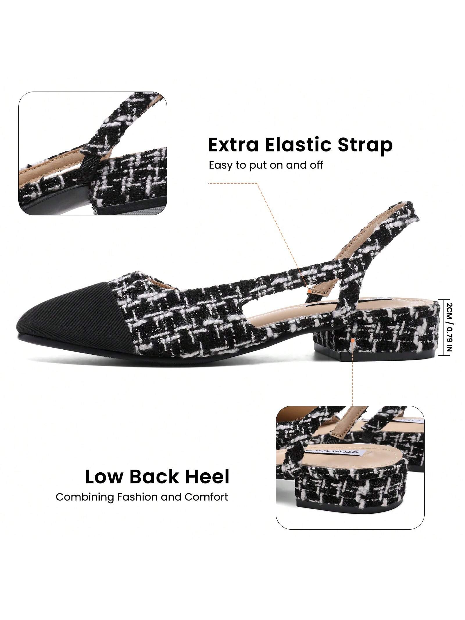 In Black and White Women Flats