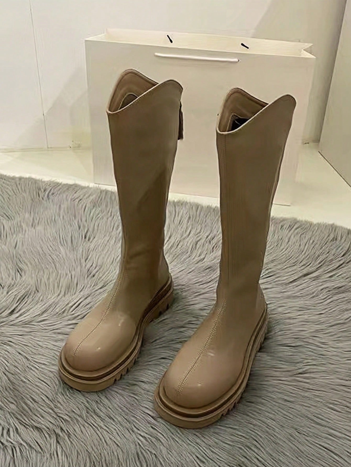 In Khaki Women Fashion Boots