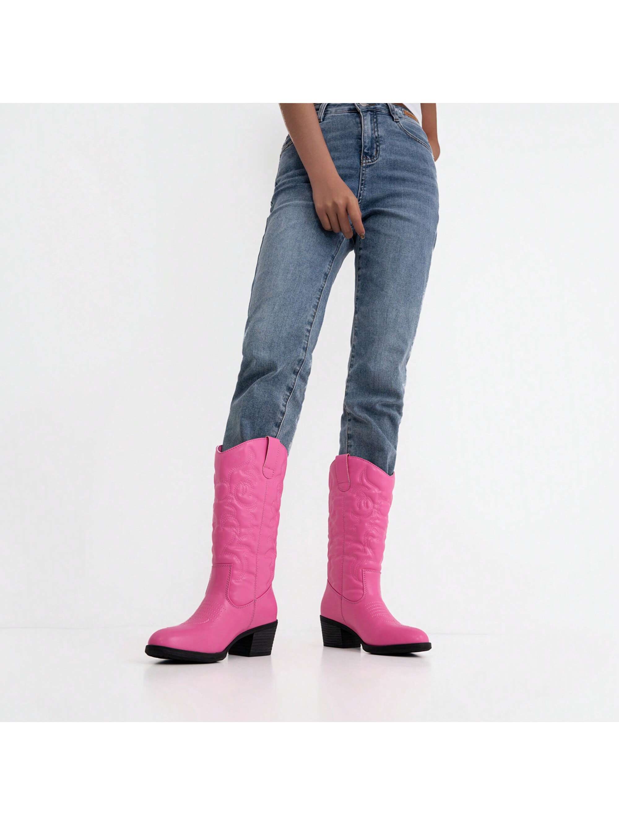 In Pink Women Mid-Calf Boots