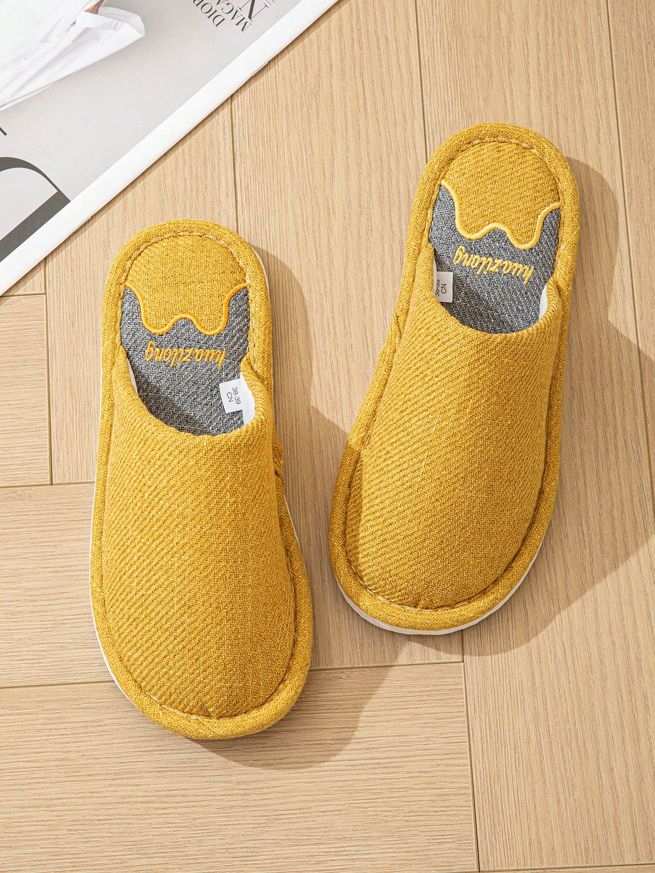 In Yellow Women Home Slippers