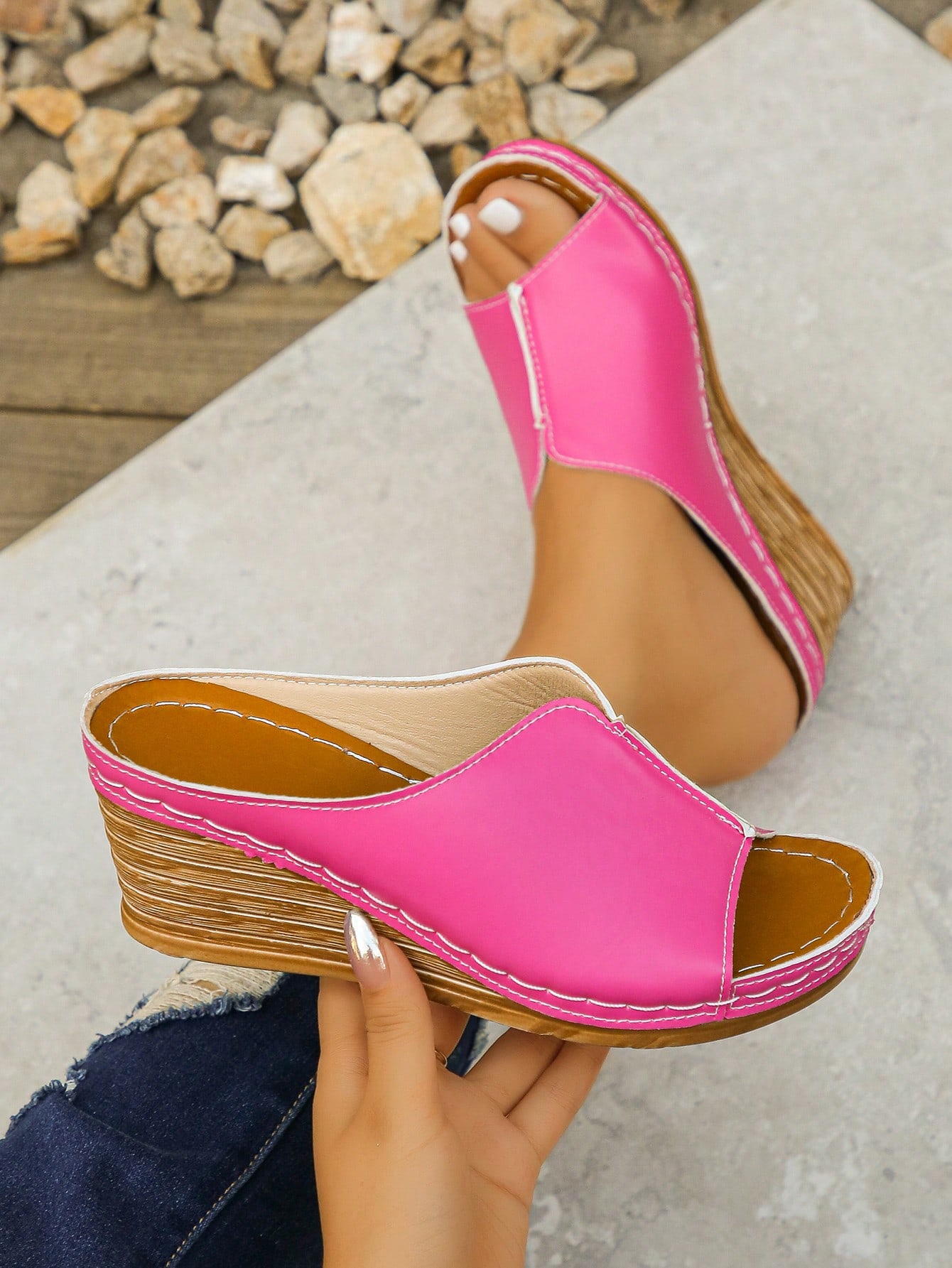 In Hot Pink Women Platforms & Wedge Sandals