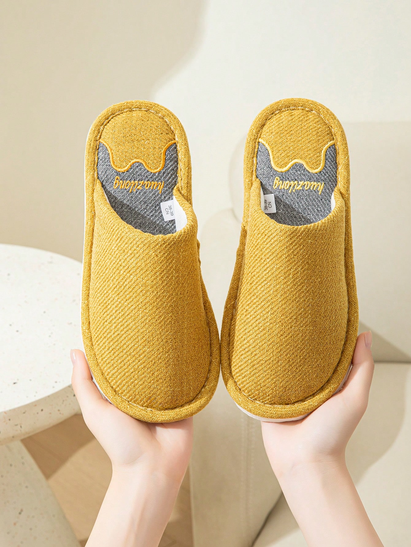 In Yellow Women Home Slippers