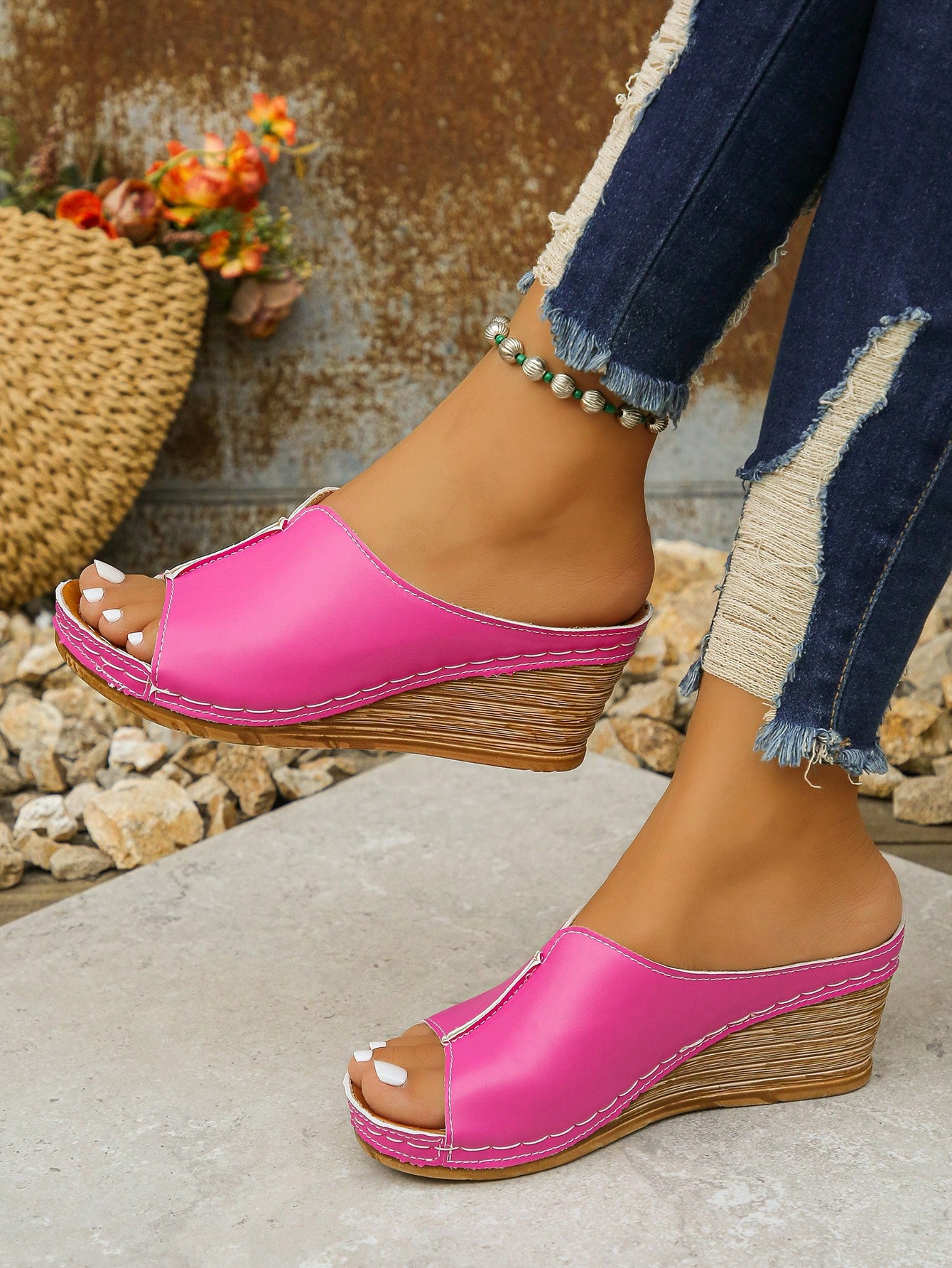 In Hot Pink Women Platforms & Wedge Sandals