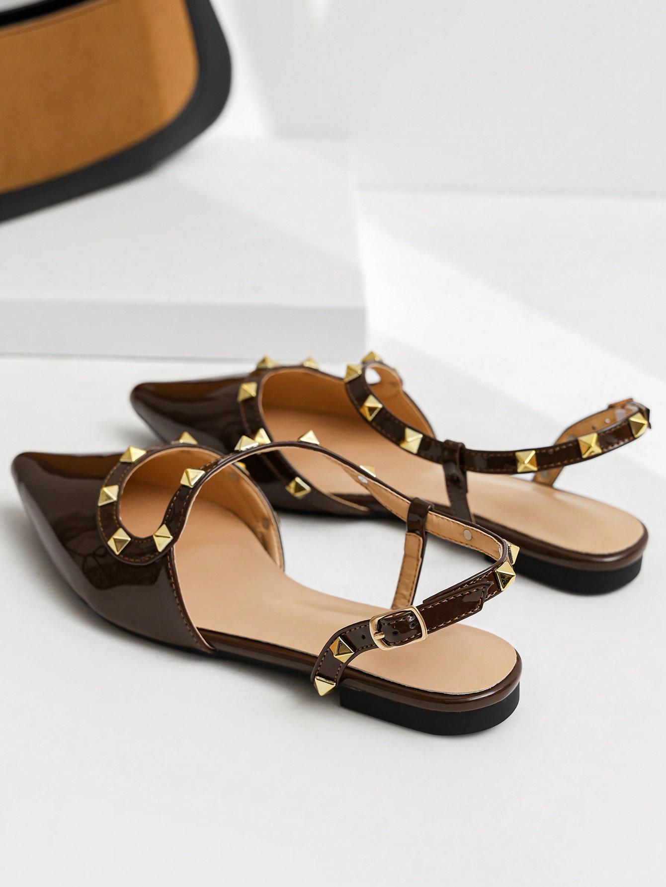 In Coffee Brown Women Flats