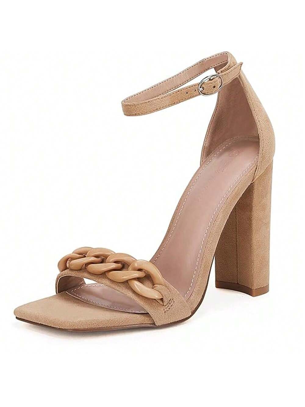 In Khaki Women Heeled Sandals