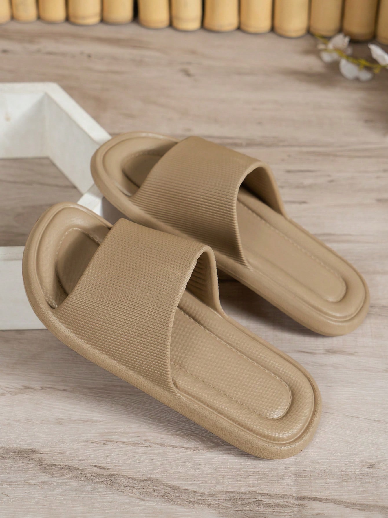 In Khaki Women Slides