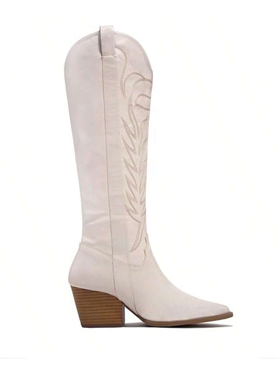 In White Women Knee-High Boots