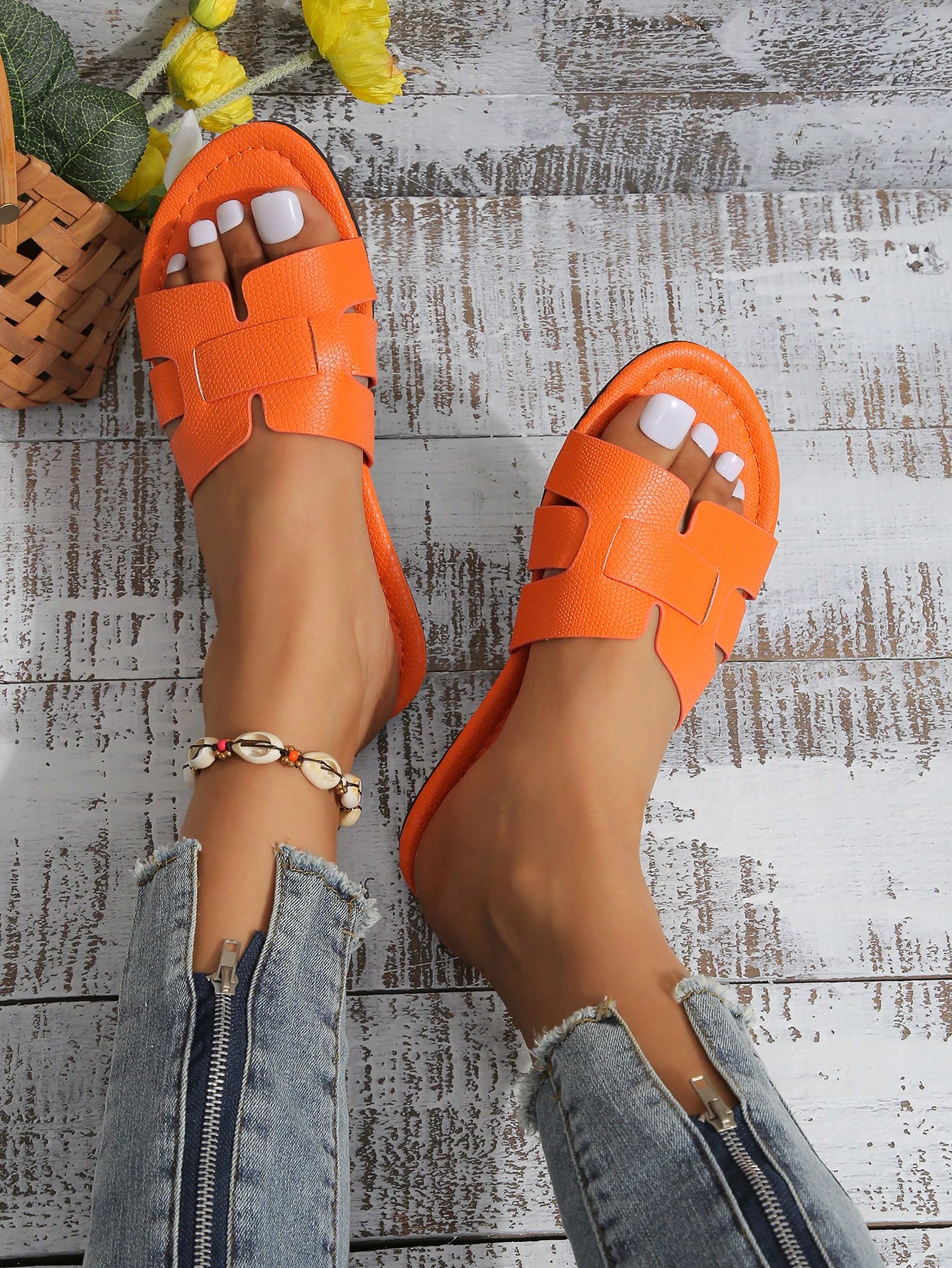 In Orange Women Shoes